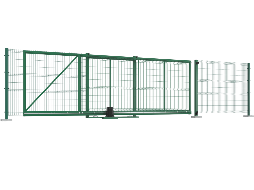 3D ворота (откатные)